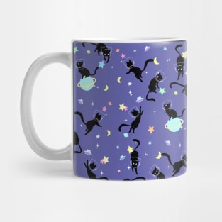 Galaxy Black Cat Mug